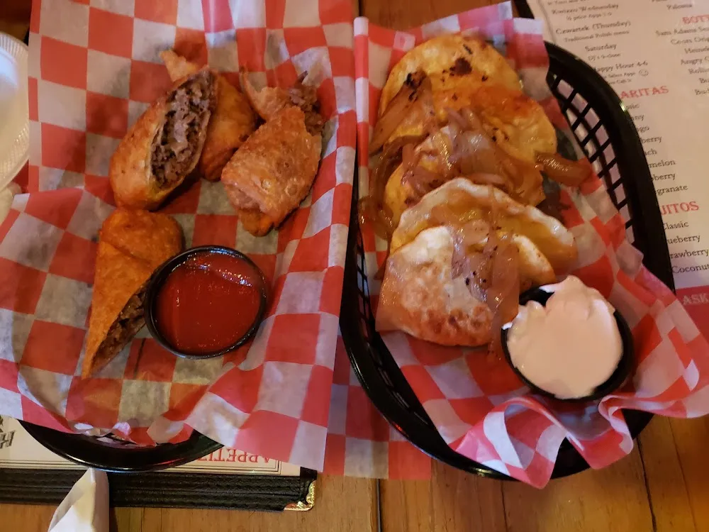 Cheesesteak Egg Roll and Rogies